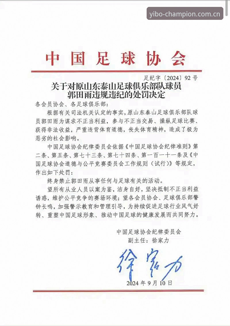 资深用户深度解读：足协第三批禁足名单背后的体育生态思考